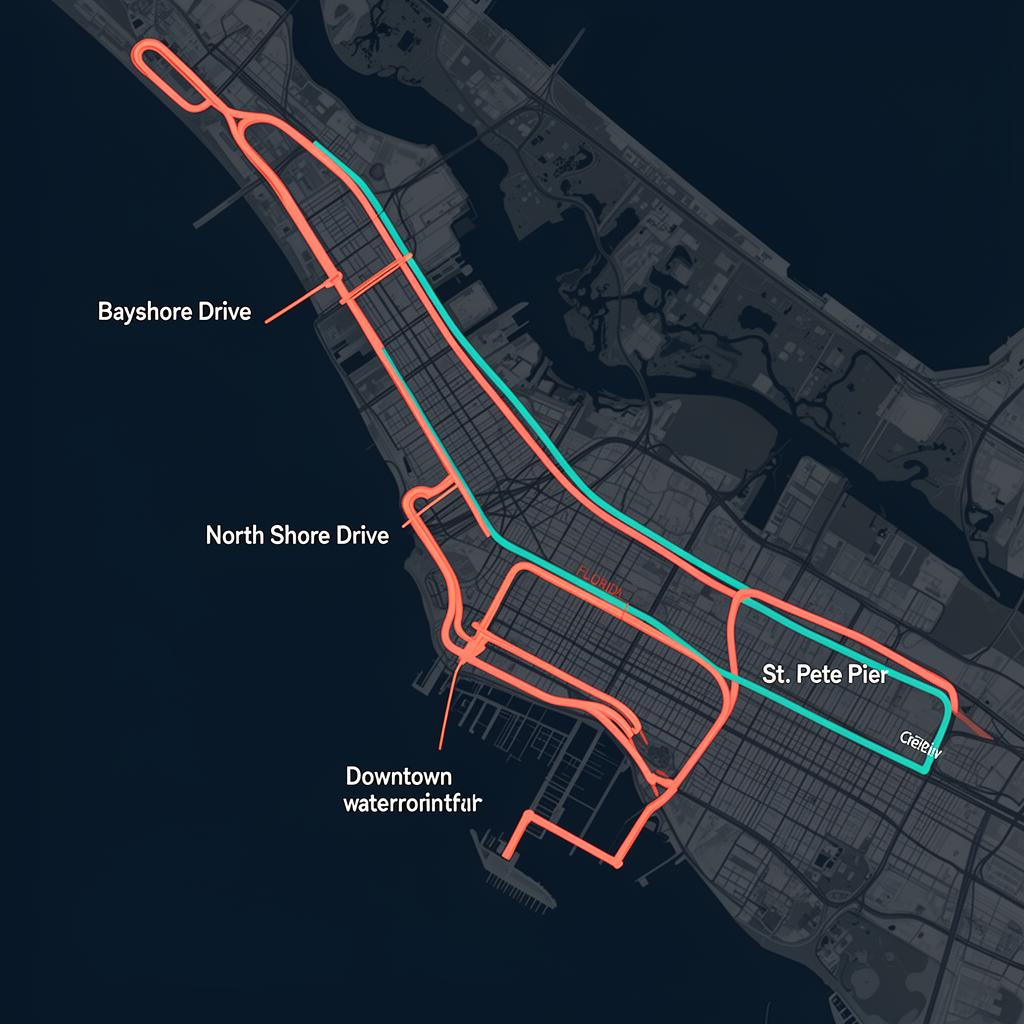 St. Petersburg race course map
