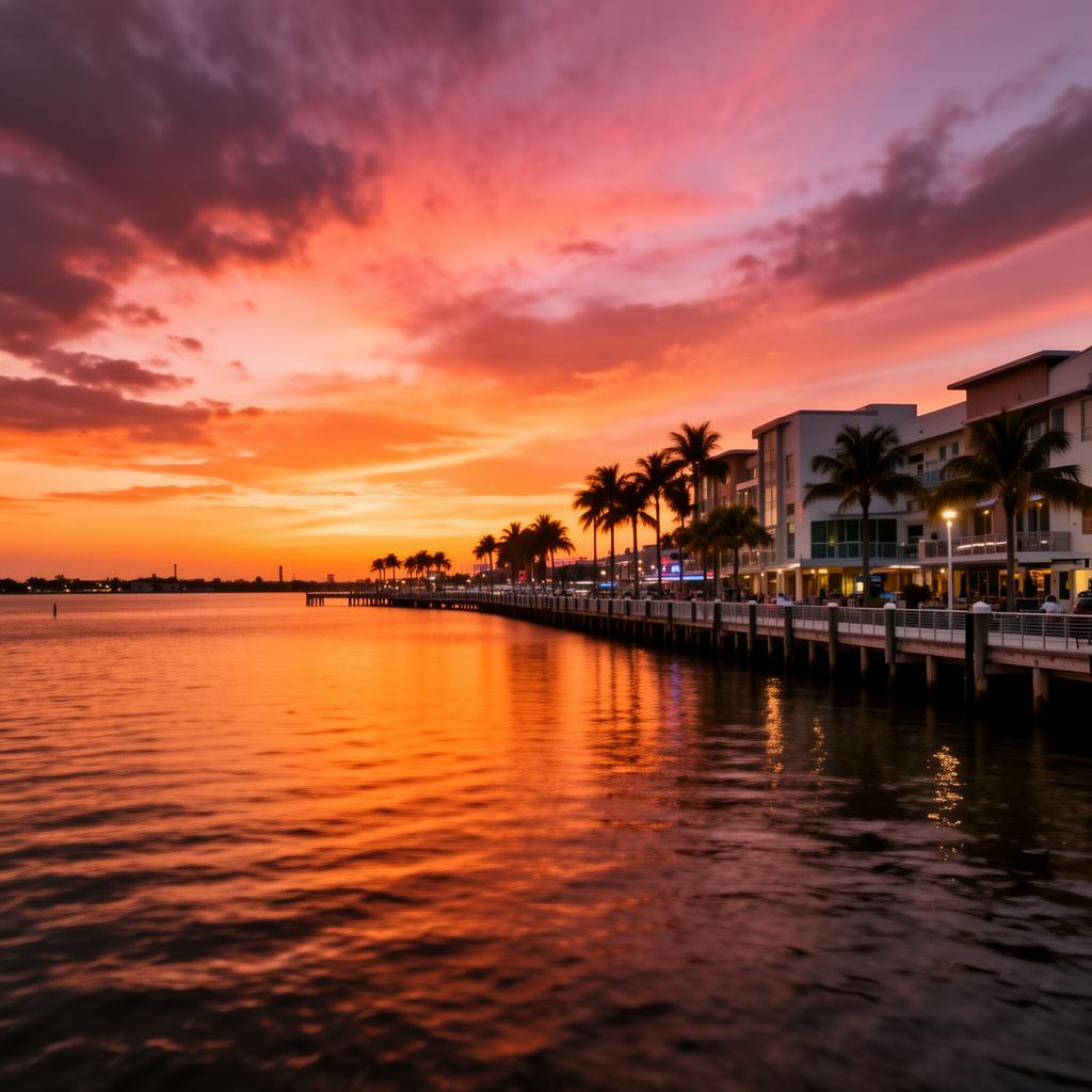 St. Petersburg Pier at sunset